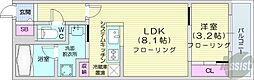 SーRESIDENCE医大南altier 1LDKの間取図画像