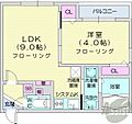 ラフィーネN26ウエスト2階5.6万円