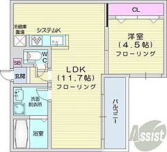 物件の間取り