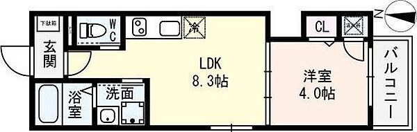 FDS吹田I番館 101｜大阪府吹田市内本町３丁目(賃貸アパート1LDK・1階・29.02㎡)の写真 その2