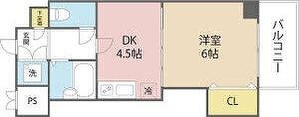 フェリーチェ江坂マンション 502｜大阪府吹田市垂水町３丁目(賃貸マンション1DK・5階・28.00㎡)の写真 その2