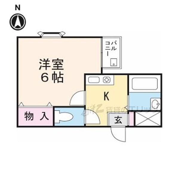 ぷりんせす八丁畷 A103｜大阪府高槻市八丁畷町(賃貸マンション1K・1階・18.71㎡)の写真 その2