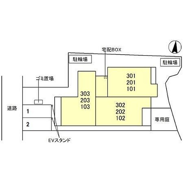 D-residence茨木水尾 102｜大阪府茨木市水尾１丁目(賃貸アパート2LDK・1階・63.96㎡)の写真 その2