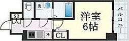 大阪市東淀川区東淡路4丁目マンション 1Kの間取図画像