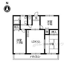 グランデ生野 3LDKの間取図画像