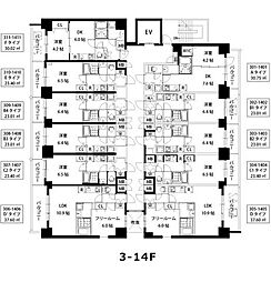 S-RESIDENCEESAKA 1Kの間取図画像