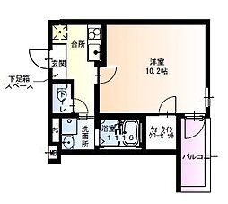 フジパレス瑞光駅東 1Kの間取図画像