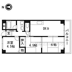 ピアハイツ幸 3LDKの間取図画像