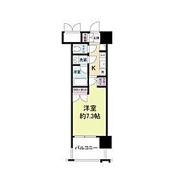 PARKFLATSESAKA 1Kの間取図画像