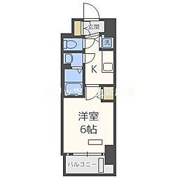 プレサンス新大阪コアシティ 1Kの間取図画像