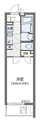 クレイノルヴェール千里丘 1Kの間取図画像
