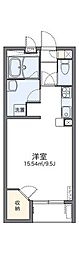 レオネクストエイザ 1Kの間取図画像