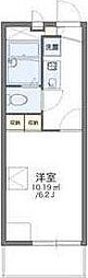 レオパレスミストラル千里 1Kの間取図画像