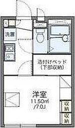 レオパレスソフィア高槻 1Kの間取図画像