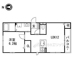 ハレアヌエヌエ 1LDKの間取図画像