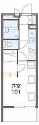 ハイムモーリー 1Kの間取図画像