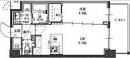 S-RESIDENCE江坂focal 1LDKの間取図画像