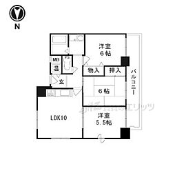 ラ・フレール 3LDKの間取図画像