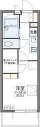 レオパレス南高浜 1Kの間取図画像