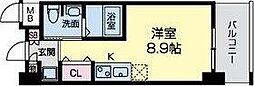 GlenparkEsaka2 ワンルームの間取図画像