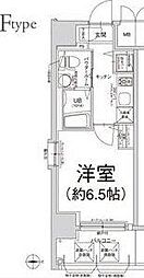 エスリード江坂江の木町 1Kの間取図画像