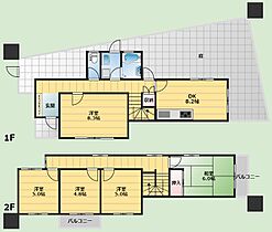 カミニートみき  ｜ 大阪府豊中市宮山町1丁目（賃貸マンション5DK・1階・97.20㎡） その2