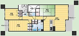 グランドメゾン東豊中EAST2番館  ｜ 大阪府豊中市東豊中町1丁目（賃貸マンション3LDK・3階・77.82㎡） その2