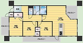 エフュージョン豊中岡町  ｜ 大阪府豊中市宝山町（賃貸マンション3LDK・2階・70.72㎡） その2