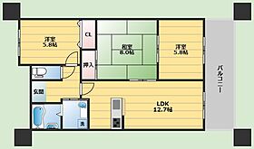 クオリティ五月が丘  ｜ 大阪府吹田市五月が丘南（賃貸マンション3LDK・3階・67.01㎡） その2