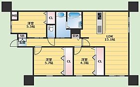 GRAND　STEADY桜の町  ｜ 大阪府豊中市桜の町6丁目（賃貸マンション3LDK・2階・72.59㎡） その2