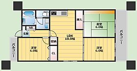 ファヴォーレ  ｜ 大阪府豊中市桜の町2丁目（賃貸マンション3LDK・2階・67.80㎡） その2