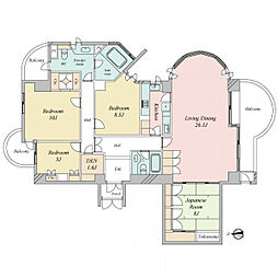 トリニティヴァローレ 4LDKの間取図画像