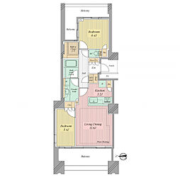 間取図画像 2SLDK