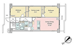 間取図画像 2SLDK