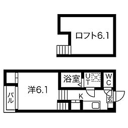 CERESIA Y-3 1階1SKの間取り