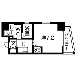 間取図画像 1K
