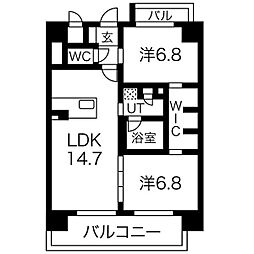 間取図画像 2LDK