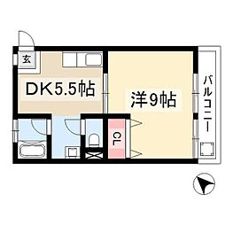 間取図画像 1DK