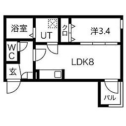 間取図画像 1LDK