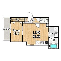 間取図画像 1LDK