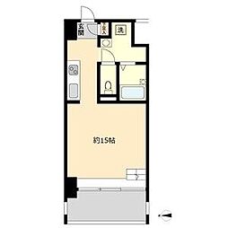 S-FORT六番町 1Kの間取図画像