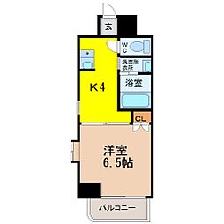 セントラル瑞穂 1Kの間取図画像