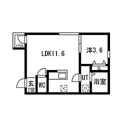 緑と風のクーレ 1階/-