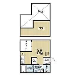 cocostile 1SKの間取図画像