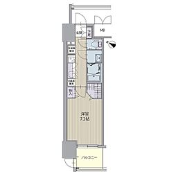 パルティール笠寺 1Kの間取図画像