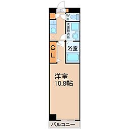 パークビラ瑞穂 1Kの間取図画像