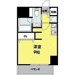 エグゼプレジオ ワンルームの間取図画像
