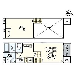 ルナフォルツァ柴田 1SKの間取図画像