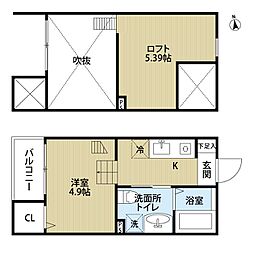 レクサス1439 1SKの間取図画像