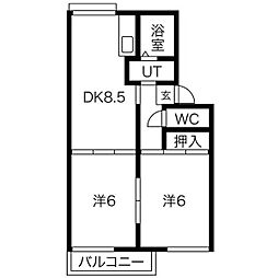 CREST QUARTER　A棟 2階/-